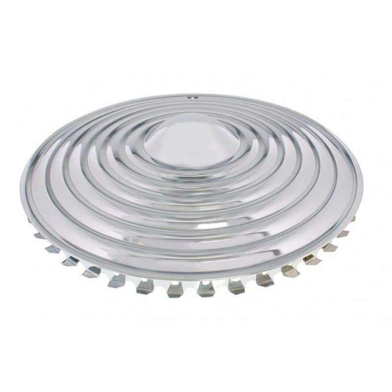 United Pacific Sbc01-15 - Axle Hub Cap - 15" Chrome Starburst Hubcaps (4/Set)